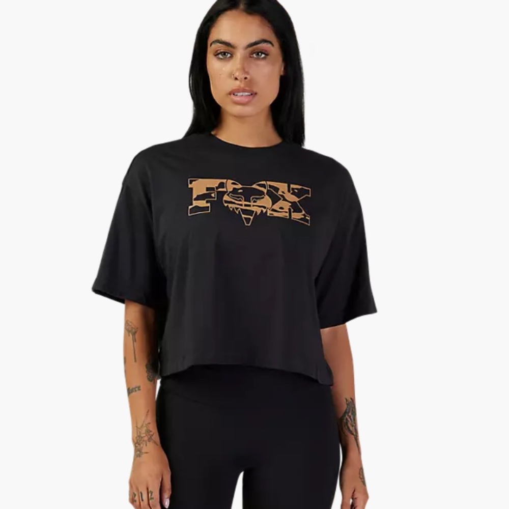 Fox Cienga Women's Black Crop Tee